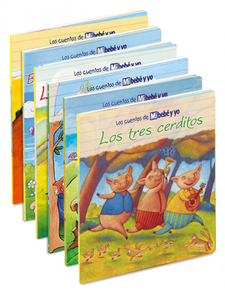 6 Mini Cuentos Clásicos Para Niños Con Librero